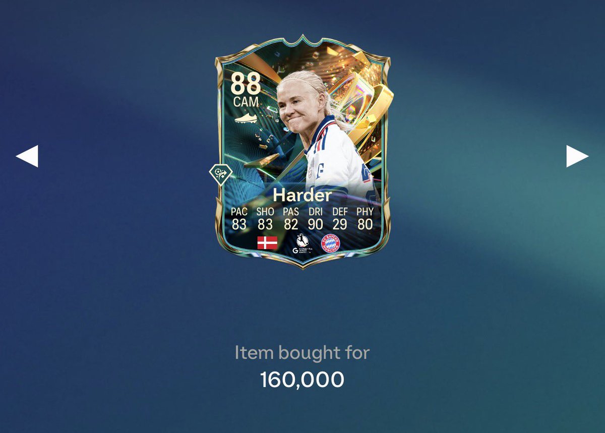 EAsportsFCleak's tweet photo. 🚨Destined for Glory Flips🚨

First promo of the year = MONEY💰💰💰

We made some INSANE calls in the discord and absolutely printed coins🥳🥳

Harder 160->215+🔥
Jauregizar 114->144🔥
Rogers 530->635🔥🔥
Isak 700k->800
Bisseck 115->135🔥
Aubameyang 235->265

We will do this today too👀🔥

👉 https://t.co/NqemRRBcjx