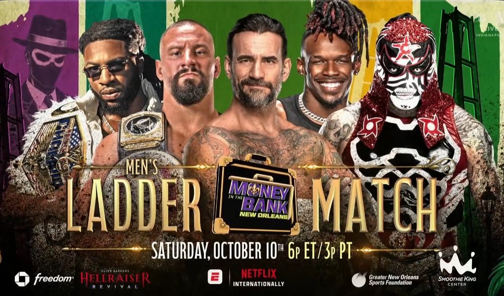 piercedarollinz's tweet photo. is the ladder creaking or is it cm punk #balorclub https://t.co/MBFRdg6SWL