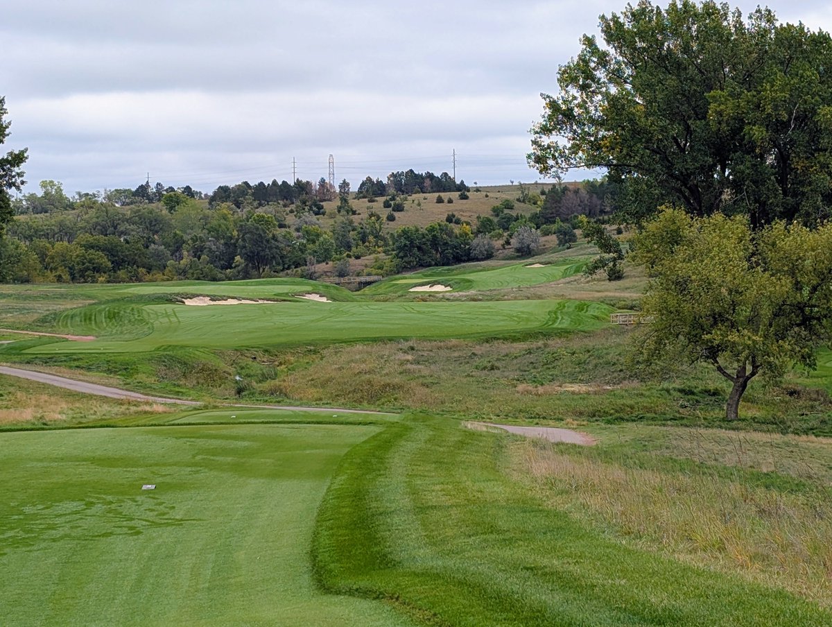 MidwestGolfJake's tweet photo. My 2nd time playing Mapleton in Sioux Falls, SD. This is Scott Hoffman's follow-up to the wildly popular Lost Rail. 

Mapleton is really good! It's gotta challenge Sutton Bay for the top ranked course in South Dakota...though I still need to see Sutton Bay to make that call.

Great club, great course, great staff. And now a 6 hole short course as well. The short course is great fun!