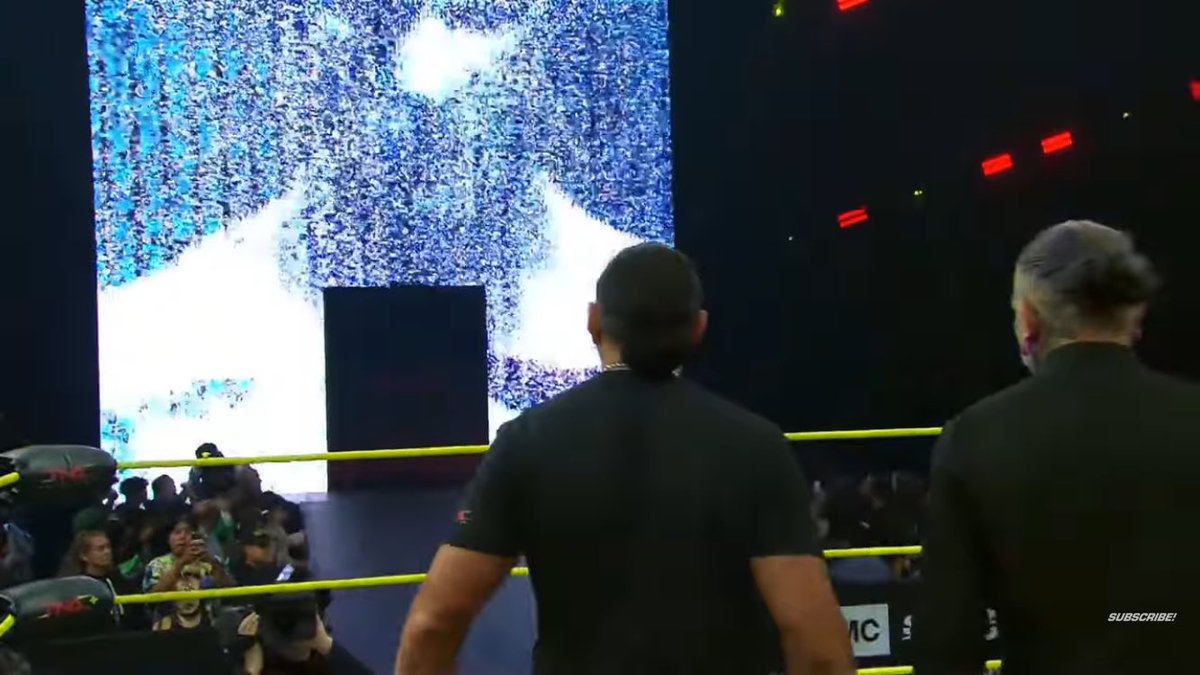 OneFallGamingFB's tweet photo. So I was just rewatching the Syx video from Impact, anyone notice there’s images in the static on the screens?! 🤔⭕️ #TNAImpact #Syx #JosephSawyer #SamuelShaw https://t.co/I1Cwmxi8uh