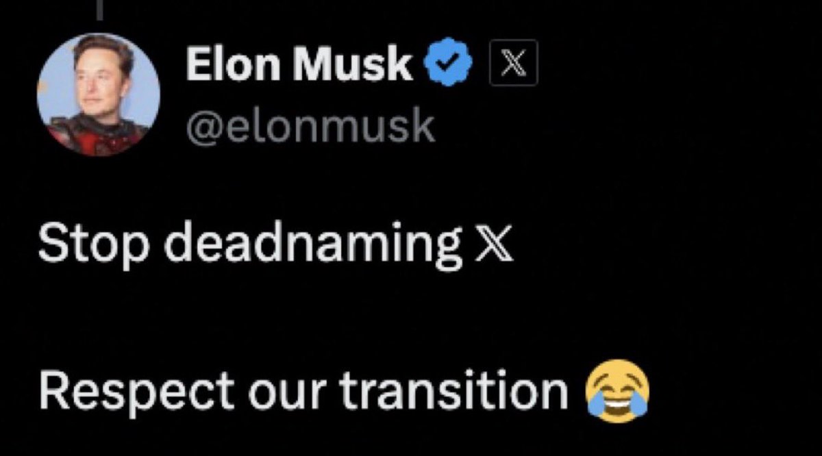 TheRabbitHole's tweet photo. Occasional reminder to respect Twitter’s transition.

It’s 𝕏 now.

Hope this helps. https://t.co/6Ss9rmkl7h