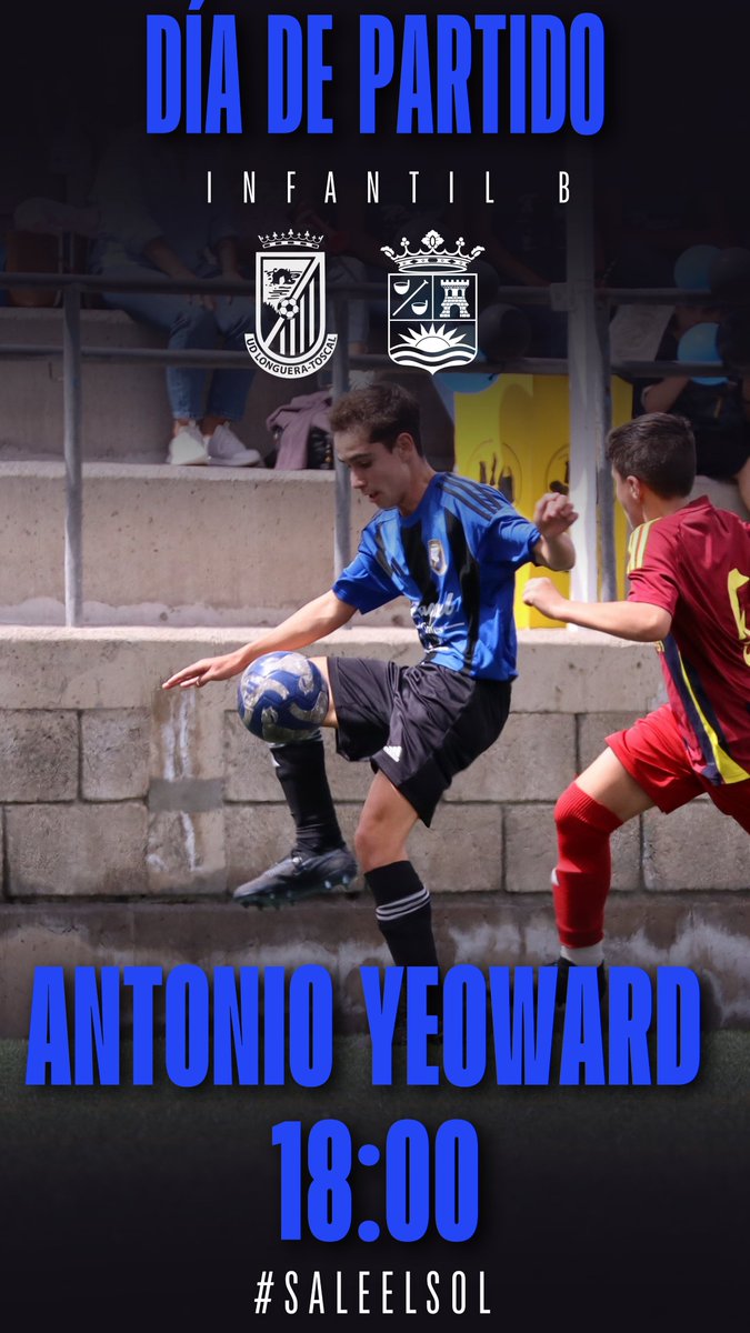 UDLONGUERA's tweet photo. 🔵⚫️ INFANTIL B ⚫️🔵
⚽️ DÍA DE PARTIDO ⚽️
Hoy comienzan la liga para el Infantil B las 18:00 en el Antonio Yeoward
UD Longuera-Toscal B 🆚️ EMF Adeje
¡Vamos, equipo! 💙🖤
#SaleElSol #udlt https://t.co/TE773JKti2