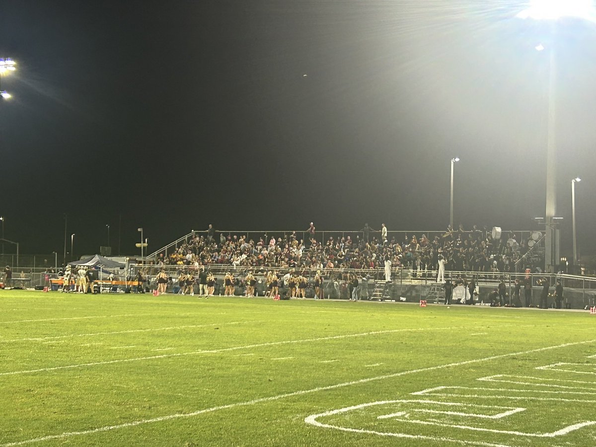 EdMathews's tweet photo. What a Friday night at Dave Warkentin Stadium.

Cape Coral and Riverdale gave both communities a district game worthy of the packed stands. The color guard, band, cheerleaders, and fans from both sides showed up the right way.

Final: Cape Coral 21, Riverdale 20.
 Riverdale scored late to make it a one-point game and went for two. The conversion failed. The Seahawks held on.

Proud of both teams. This is why we love Friday night football in Lee County.