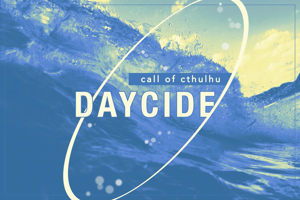 suishow_trpg's tweet photo. CoC6th『　DAYCIDE　』
𓂃𓂃𓂃𓂃𓂃𓂃𓂃𓂃𓂃

「このままだと世界滅んじゃうから、時間止めてもらっちゃった。………寿命と引き換えに。」

静止世界で寿命とSAN値をじわじわ削りながら、世界を救うべくKPCと2人だけの時間を生き抜いていくシナリオ。
𓂃𓂃𓂃𓂃𓂃𓂃𓂃𓂃𓂃

▷9/30無料公開
#CoCシナリオ https://t.co/fbpdHZw7LB