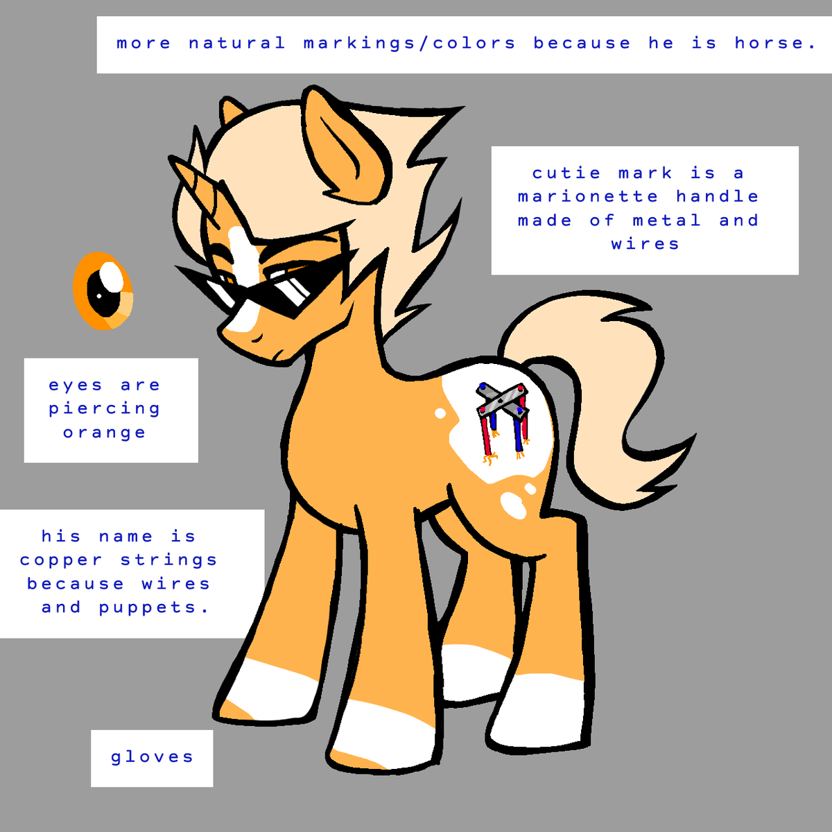 ect0bunny's tweet photo. hello twitter, do you like my dirk strider pony design concept. #homestuck https://t.co/8ETPhNCFrK