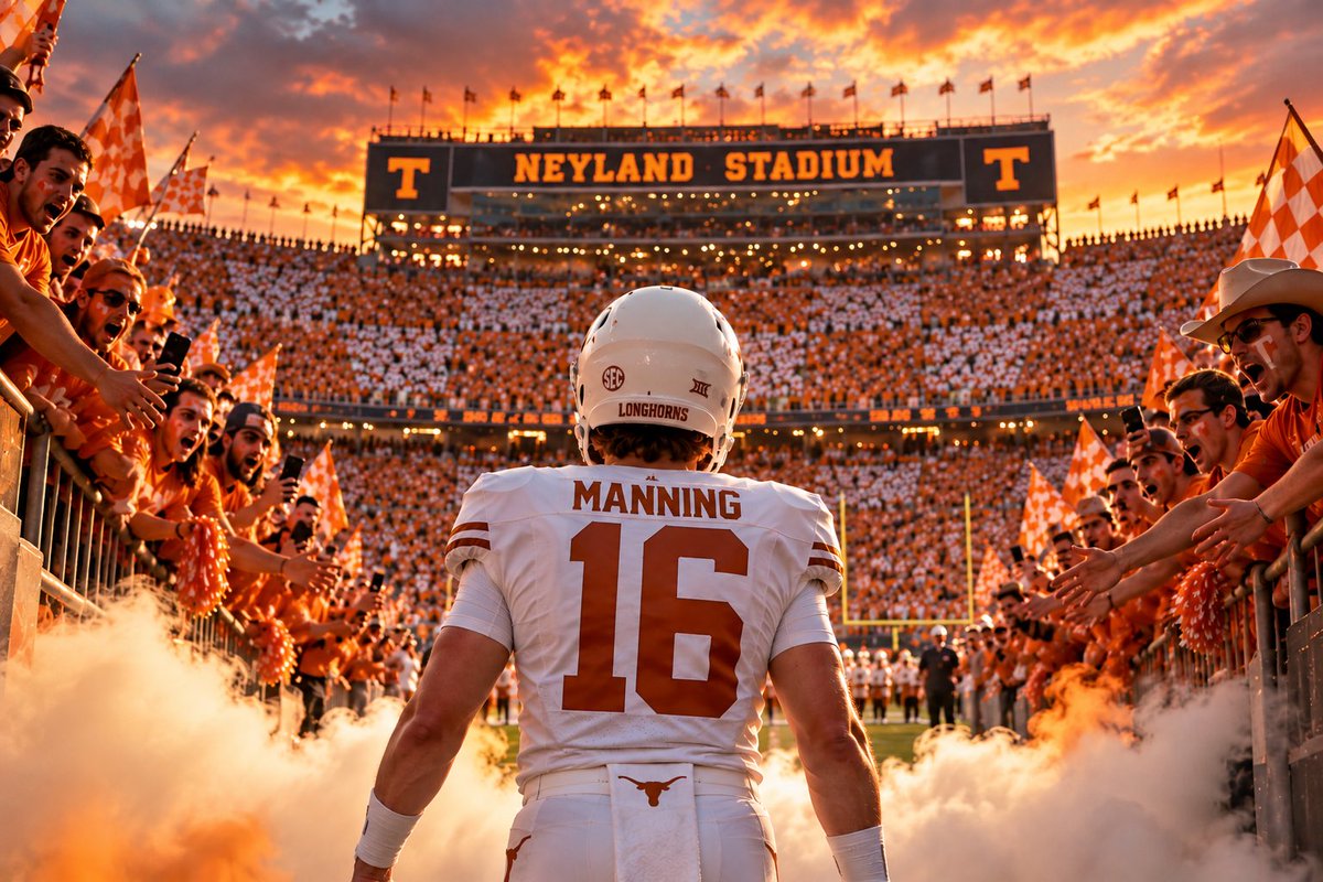 4thandStat's tweet photo. When your nephew walks into Neyland wearing your number and lays a 50 burger on your Alma Mater. https://t.co/xLhGzdBIuP