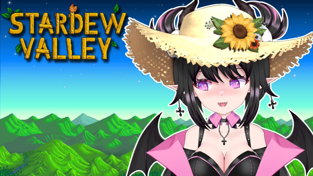 hachiryotchi's tweet photo. wrapping up the first summer in stardew🖤.

https://t.co/fcDzWGtztJ

#ENVtuber #VTuberUprising https://t.co/3fM5x3KLMa