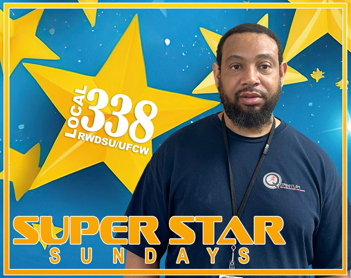 Local338's tweet photo. #SuperStarSunday Lawrence Dunmore is an 8-year member working at Quantum Rehabilitation and Nursing in Middle Island! https://t.co/opWzzARHet