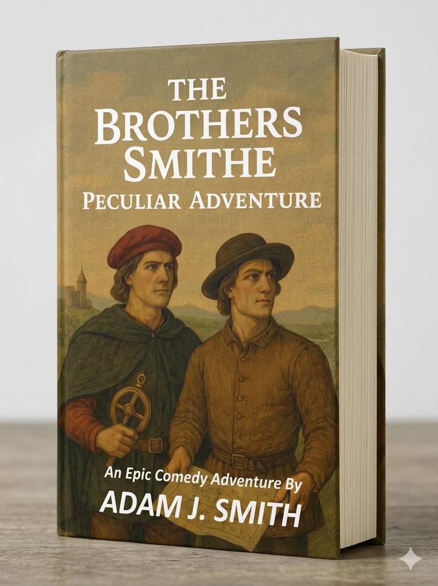 AdamJSmithBooks's tweet photo. Order the epic comedy/satire adventure today! THE BROTHERS SMITHE - from Amazon books: https://t.co/ipdYVuK0QF https://t.co/xHeH6ek9Bj