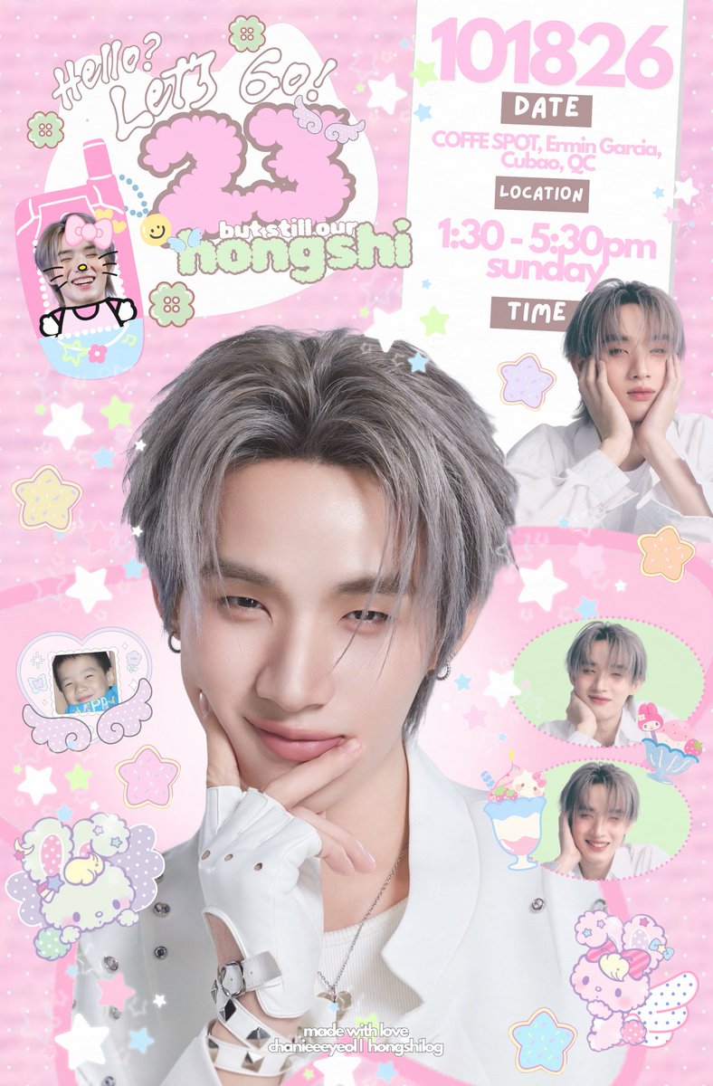 chanieeeyeol's tweet photo. 𝒉𝒆𝒍𝒍𝒐?! 𝒍𝒆𝒕’𝒔 𝒈𝒐!! ₍^. .^₎⟆

𝟐𝟑 𝒃𝒖𝒕 𝒔𝒕𝒊𝒍𝒍 𝒐𝒖𝒓 𝒉𝒐𝒏𝒈𝒔𝒉𝒊 ♡
₊˚⊹ 𝒂 𝒃𝒊𝒓𝒕𝒉𝒅𝒂𝒚 𝑪𝑺𝑬 𝒇𝒐𝒓 𝑯𝒐𝒏𝒈 𝑷𝒊𝒕𝒄𝒉𝒆𝒕𝒑𝒐𝒏𝒈 ♡ 𝒃𝒚 @chanieeeyeol & @hongshilog 

𝓉𝒽𝑒 𝒷𝒾𝓇𝓉𝒽𝒹𝒶𝓎 𝒷𝑜𝓎 𝒾𝓈 𝟤𝟥! ♡ come eat, yap, heal that pcd, and make the cutest memories for Hongshi’s special day! 𝗥𝗘𝗚𝗜𝗦𝗧𝗘𝗥 𝗡𝗢𝗪! ♡

https://t.co/ctwq8NKlry

♡ October 18, 2026 (Sunday) 
♡ 1:30PM to 5:30PM
♡ Coffee Spot Ermin Garcia Ave., Cubao, Quezon City

see you there, Lykyous! let’s make Hongshi’s birthday extra special. ♡

#23butstillOurHongshi #hongshikitty #hongshihoshi 𛰙᭜𖫴𖫰𖫱𖫳𖫲𖫲𖫳𖫴𖫰𖫱꛰ ᭜𖫴𖫰𖫱𖫳𖫲𖫲𖫳𖫴𖫰𖫱꛰ಣ