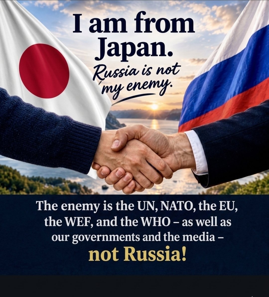 iYfqFXDmqE26165's tweet photo. 私は日本人です。
ロシアは私の敵ではありません😊 https://t.co/AhbQjWawof