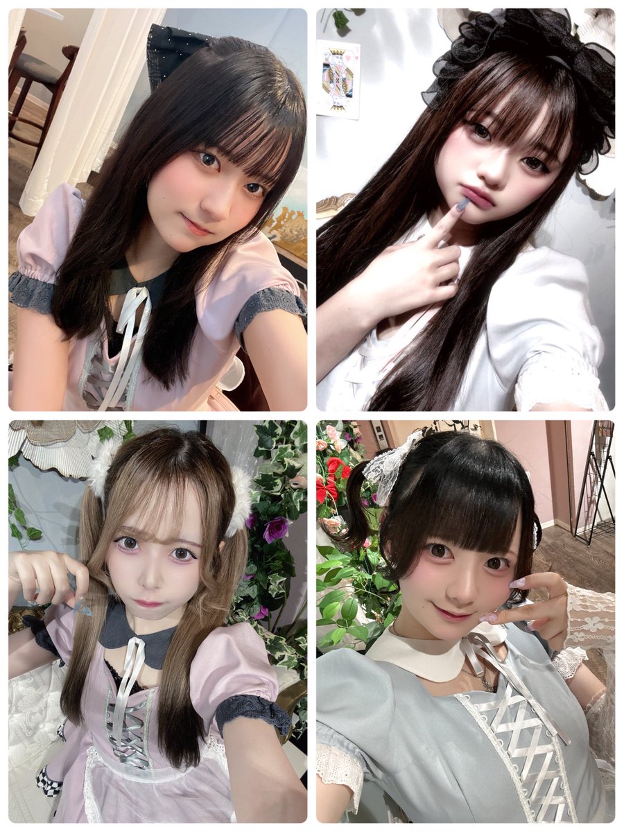 I_my_Alice's tweet photo. 本日もご帰宅ありがとうございました♡

\2026年9月27日/の
お茶会アリスメンバーは⬇️⬇️

17-
☕️のえ　@noe_ImyAlice 
☕️めあ @mea_minedolls 
☕️めの@meno_nyan 
☕️べる@B156cm 

皆様の迷い込みお待ちしてます🐰♡ https://t.co/EacFogew7D