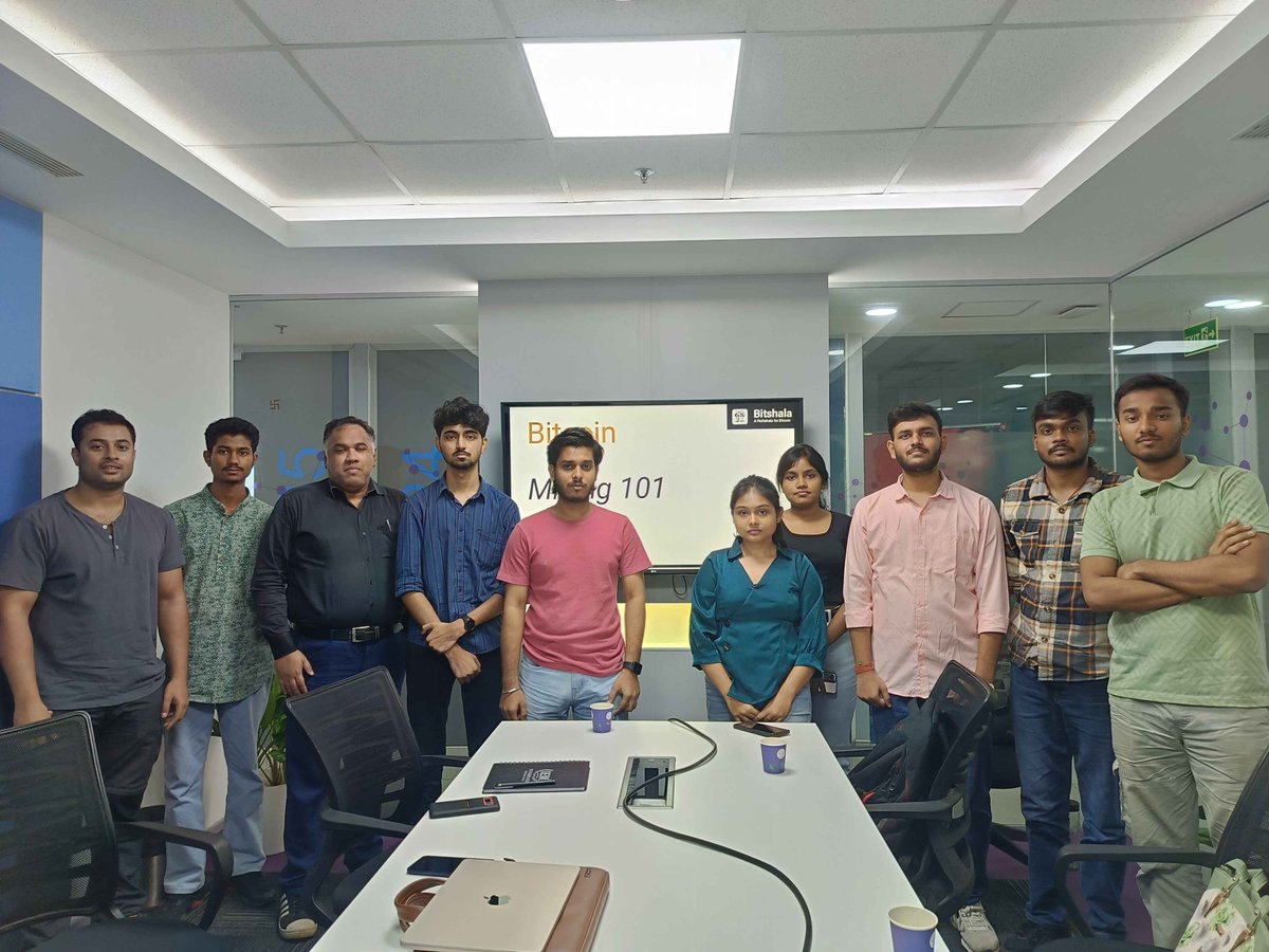 bitshala_org's tweet photo. The Bitcoin Mining 101 workshop in Kolkata just wrapped up! 🟠⚡️

A huge thank you to everyone who showed up to explore how Bitcoin turns electricity into decentralized consensus; no clock, no central server, no authority, just pure thermodynamic truth. 🔥

We unpacked: UTXOs, Hash functions, Cryptography, Bitcoin scarcity, Mining, Running a node

Missed it? Keep an eye out for the next one. The rabbit hole only gets deeper. 🐇🧡