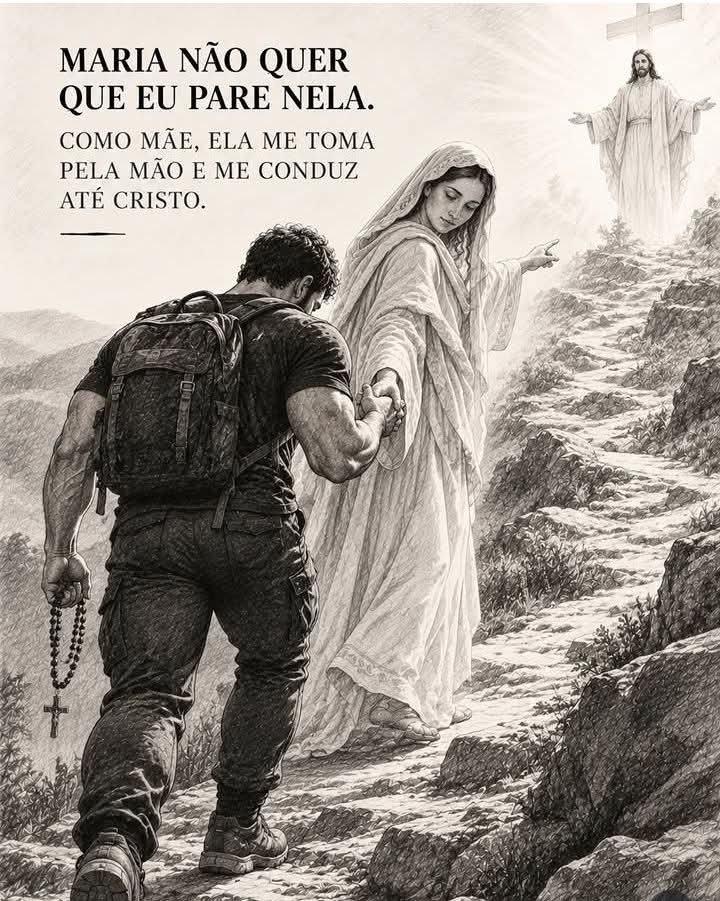 cgmariano's tweet photo. Maria não quer que eu pare nela.

Como Mãe, ela me toma pela mão e me conduz até Cristo. https://t.co/kUZshu7yy2