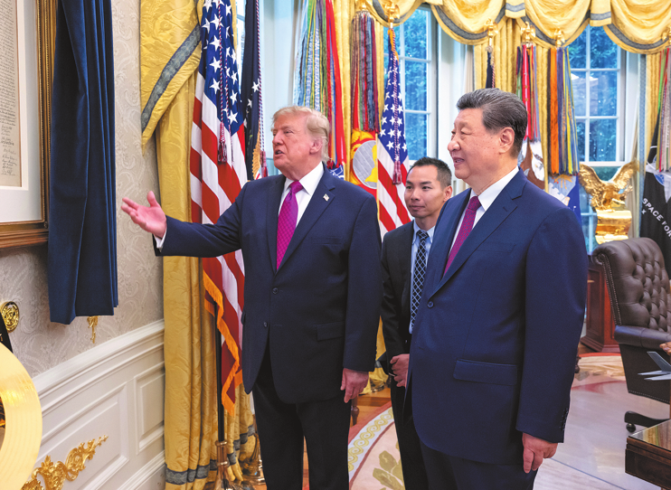 kaojack919's tweet photo. US President Donald Trump hosts President Xi Jinping in the Oval Office of the White House on Thursday.@realDonaldTrump #XiJinping #ChinaUS https://t.co/qEdZTtBH3z