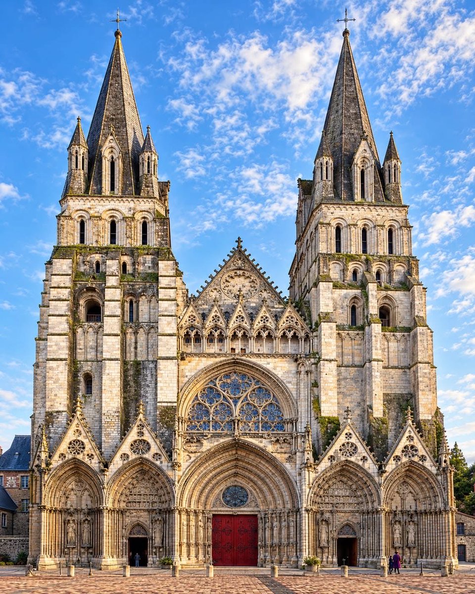 Desomag's tweet photo. Cathédrale Notre-Dame de Bayeux, Normandie, France 🇫🇷 https://t.co/s8nLw0UZzh