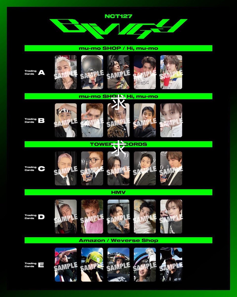 nct_e127d's tweet photo. NCT127 BLINGY 交換

JET Poster•タワーレコード•SMINIトレカ
【譲】ジャニ／テヨン／ヘチャン
【求】悠太 ユウタ

ベルーナドームまたは郵送にて交換可能な方
他の交換となるべくまとめて交換して頂ける方は優先させて頂きます(別ポストもあり)

イリチル タワレコ スミニ REDLINE https://t.co/cmNAeHOb24