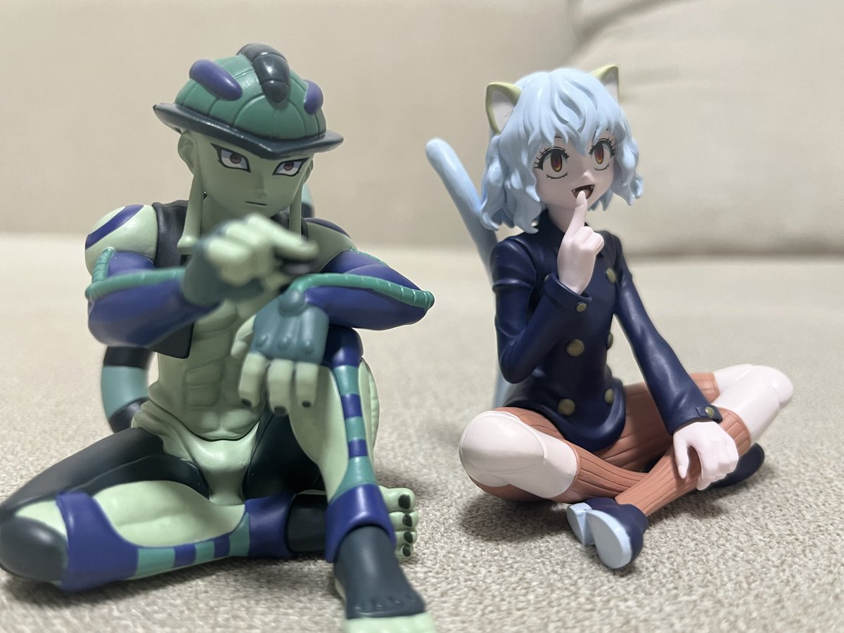 luigi_0929's tweet photo. ピトーとメルエムガチャ回してきた
フィギュアの頭があると僕ちょっと強いかもごっこができる( https://t.co/oindtArsbu