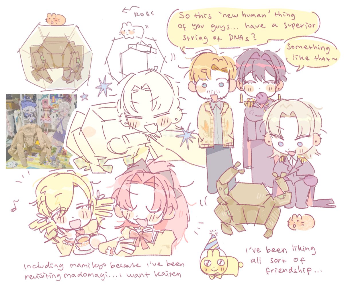 naidirebus's tweet photo. its still less than 3 hrs left before my birthday ends i was so busy today but im trying to keep the ritual of drawing my fixations interacting with eachother whenever its my bd…(smiles warmly) https://t.co/w84Qd1eAY5