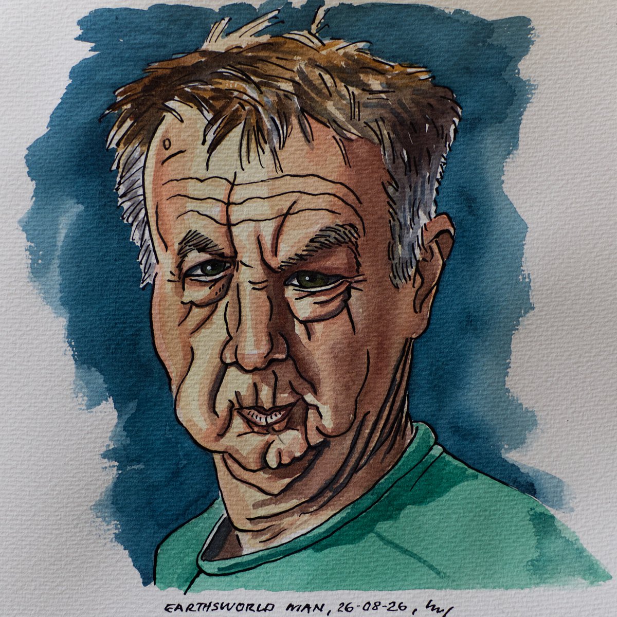 MitziePetr0k's tweet photo. Thanks to Earthsworld for the photo I referenced in this watercolor caricature. https://t.co/6iPXbop6jS