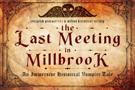 EventsINSIDER's tweet photo. It's immersive theatre where you walk around interacting with history and vampires! Last Meeting in Millbrook is coming this Friday-Sunday at a historic home in Western Connecticut. https://t.co/j17k9fjKJB https://t.co/jd7iv5MviT
