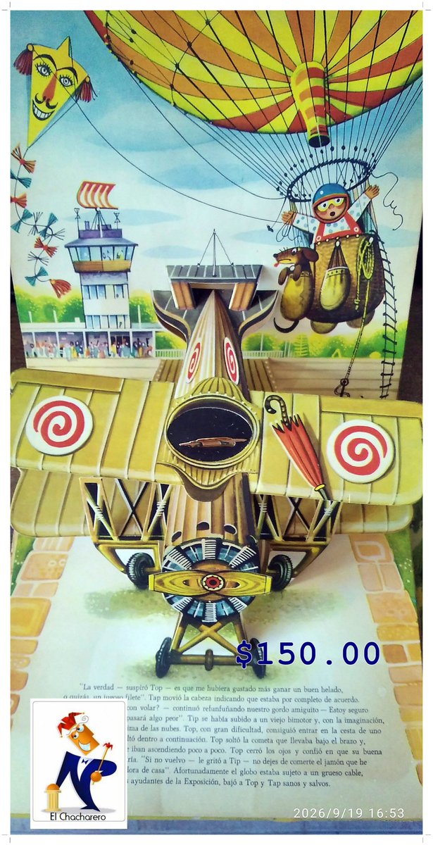 elchacharero's tweet photo. Libro Infantil en Tercera Dimensión Con Movimiento, 1965 Muy Coleccionable Y Raro, $150.00 Pachuca. https://t.co/Jy7q9HVW8e