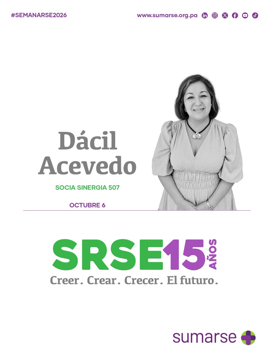 Sumarse's tweet photo. 💬 Dácil Acevedo, Socia de Sinergia 507, modera en #SemanaRSE2026 el panel “Reciclando Ando: economía circular, cuando las alianzas generan impacto”.
Auspicia Nestlé
➡️ Conoce la agenda: https://t.co/ObZnR5bWEi
#SRSE15Años #CreerCrearCrecerElfuturo #Sumarse https://t.co/PmjW5abdci