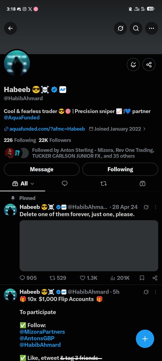 BoyfStevenzvr's tweet photo. @HabibAhmard @MizoraPartners @AntonsGBP Done all tasks @Just_AlbertFx @ForexKing04 @RoyGoldtrader https://t.co/S5X5aklB1d