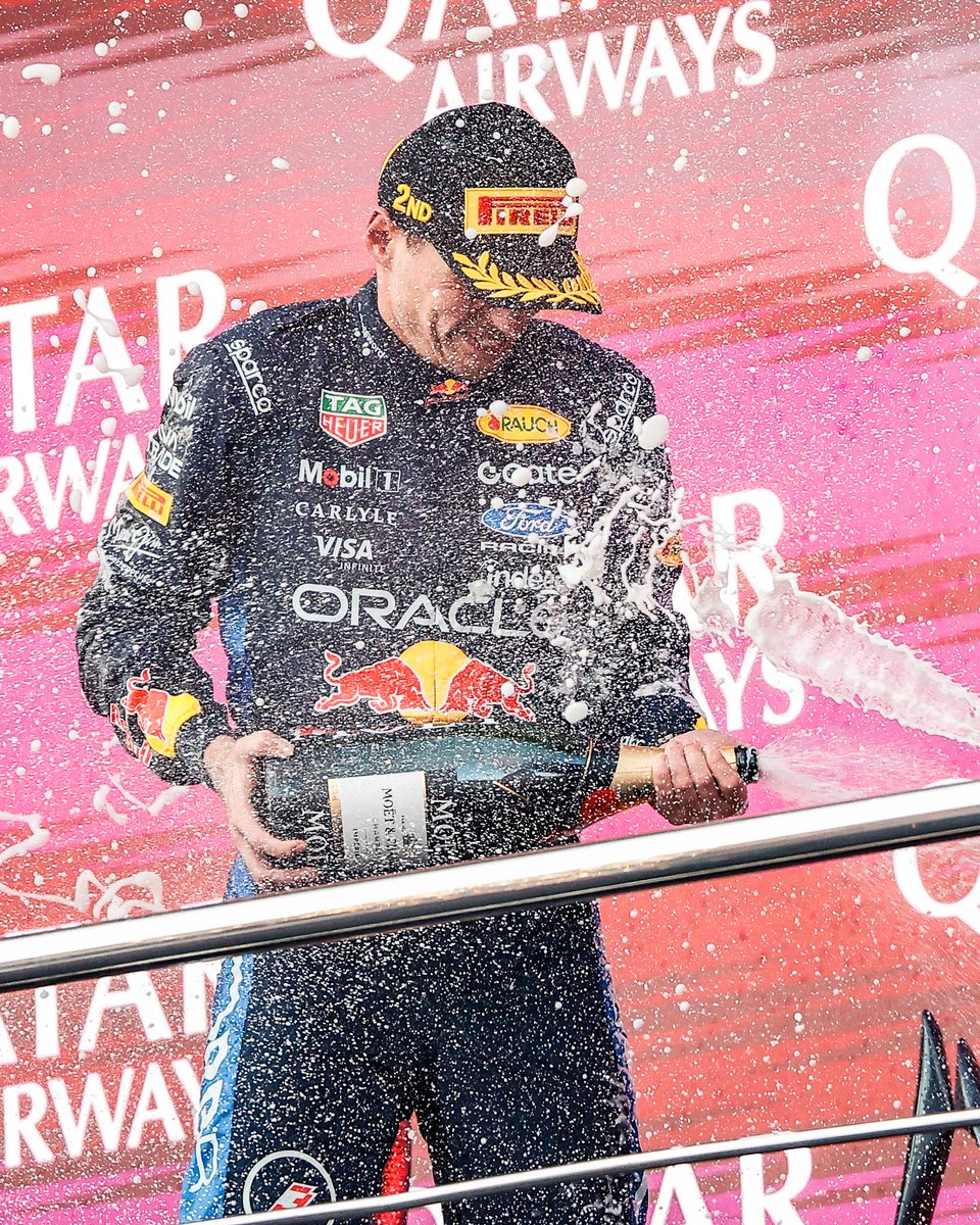 VerstappenCOM's tweet photo. Spraying champagne on a Saturday 🍾

#AzerbaijanGP https://t.co/p1JeTvLebH