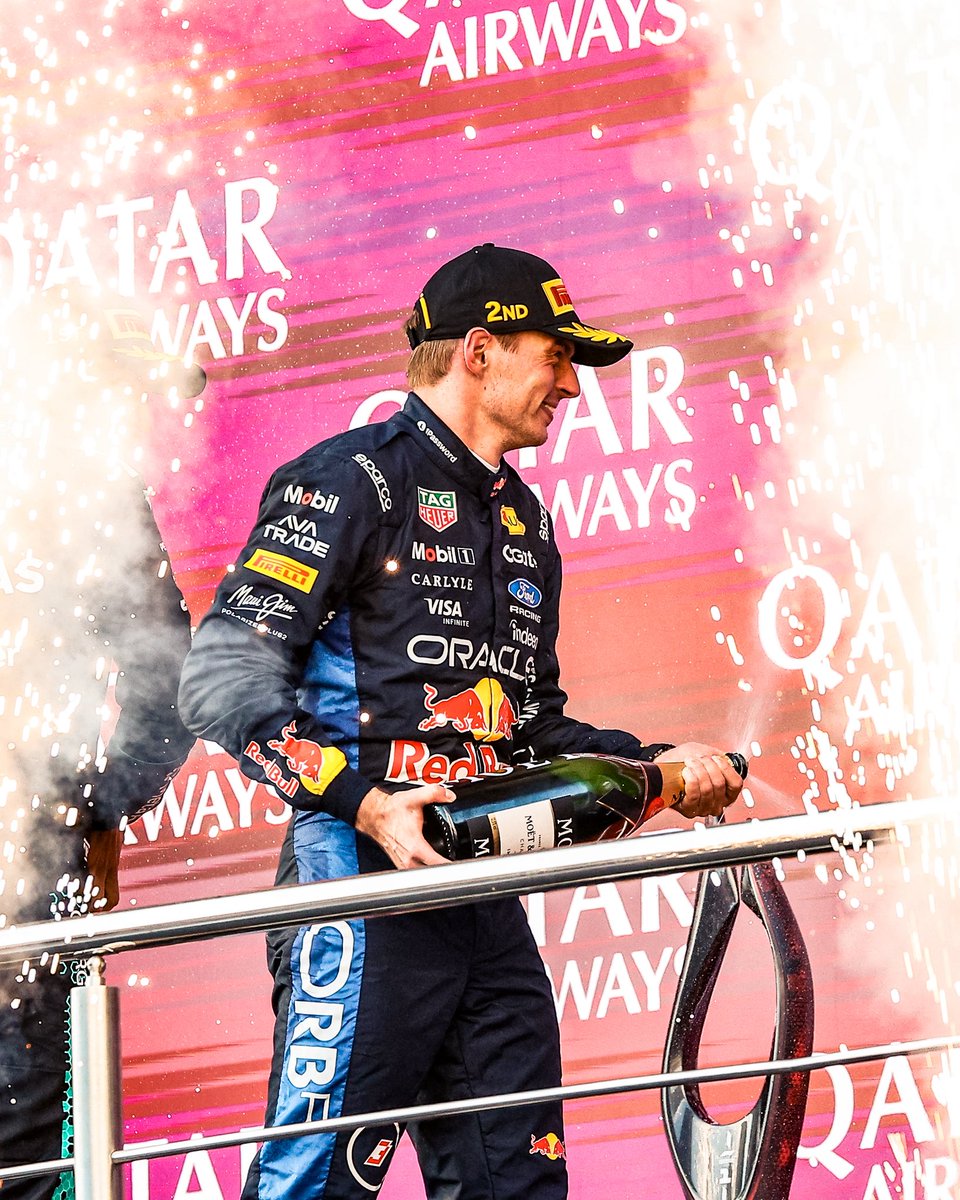 VerstappenCOM's tweet photo. Spraying champagne on a Saturday 🍾

#AzerbaijanGP https://t.co/p1JeTvLebH