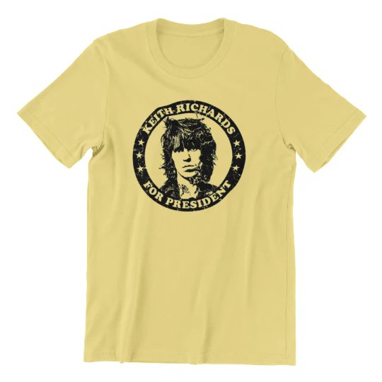 shoprockview's tweet photo. Keith Richards for President T-Shirt - Vintage Rock Humor Tee. The Stones’ riff master has our vote. 🎸

🔥 BUY ANY 2 SHIRTS, GET 1 FREE + FREE SHIPPING 🔥

Shop now: https://t.co/YNYPaJsN5a

#KeithRichards #RollingStones #RockHumor https://t.co/VBuWh2P7Bx