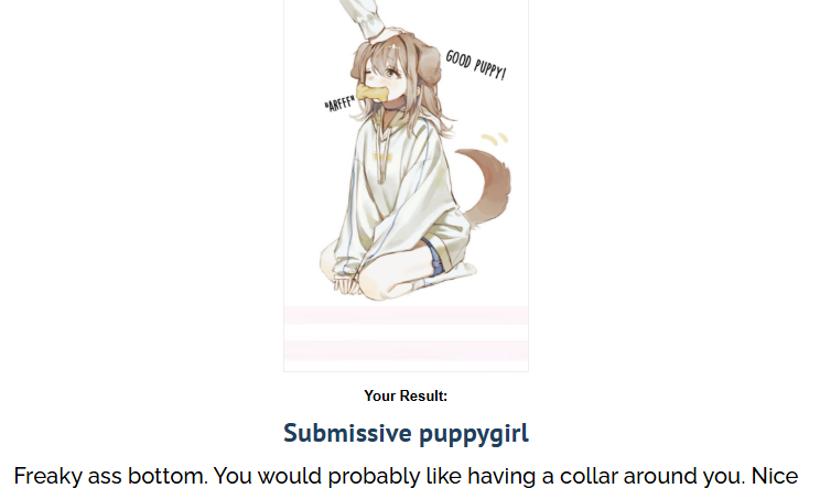 linxaria's tweet photo. omgfff my test resultsss :333

im soo submissivee 😭 https://t.co/kT02qP1CEU