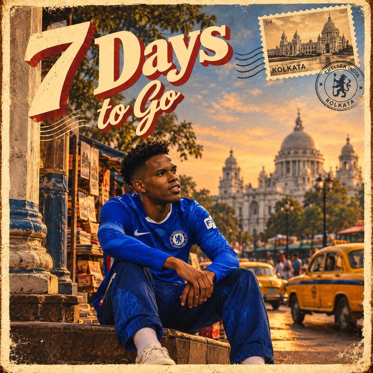 CISCKolkata's tweet photo. Countdown to 7days
City of Joy welcomes @estavaoCFC
Here we go 💙
#Chelsea #Cfc #ChelseaIndia #Cisck https://t.co/fI8BYqjcxp
