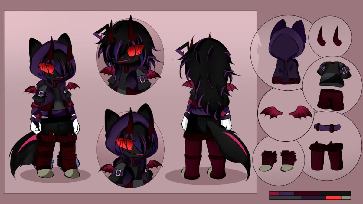 MexineArtist's tweet photo. Commission completed for an amazing client! 🖤💜
Had so much fun bringing this dark little demon/furry character to life! The horns, wings, colors, and outfit details were especially fun to work on. 🐾
Commissions are open — DM me if you’d like your OC or fursona brought to life! https://t.co/vCej21kNcC