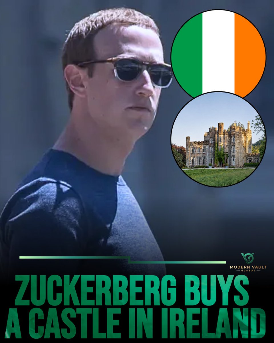 GingerPishner's tweet photo. Mark Zuckerberg just made a major addition to his real estate portfolio: He bought a castle in Ireland that serves as Meta’s international operations base. Would you choose a historic European castle or a futuristic mega-mansion? https://t.co/7pzWkfPxiU