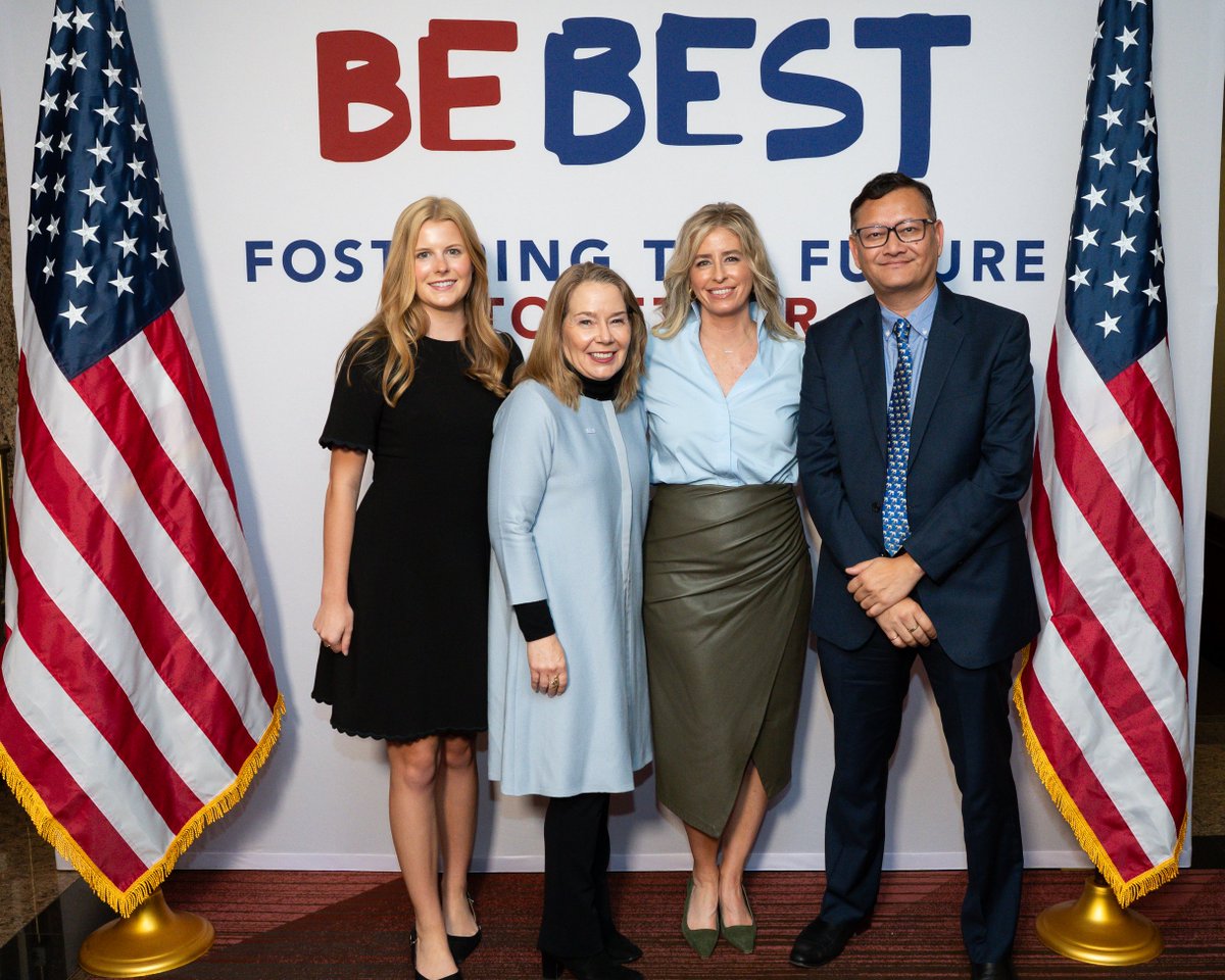 IntelPolicy's tweet photo. Intel is proud to support @FLOTUS's Fostering the Future Together initiative. During #UNGA81, @intel VP of Gov't Affairs Sarah Kemp joined @BestFutureGen and country representatives to highlight Intel's commitment to expanding AI education, digital literacy, and EdTech tools across 10 countries. Together, we're helping equip students with future-ready skills.