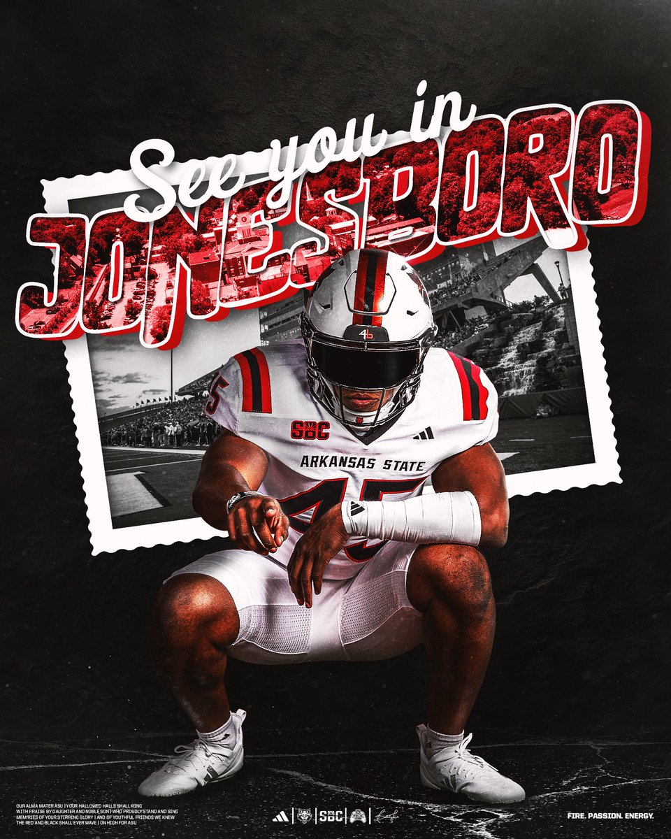 MaxTyson21's tweet photo. Excited to be at @AStateFB today! 

@harrysat15 @CoachAltman @CoachButchJones @CoachDLett @Kevin_C_Cohn @CoachJ_Ortiz @tysonww4 @seanasu2000 @ValleyViewFB @EarlGill10 @PrepRedzoneAR @ARPrepSports https://t.co/ZkFmXS5LdY