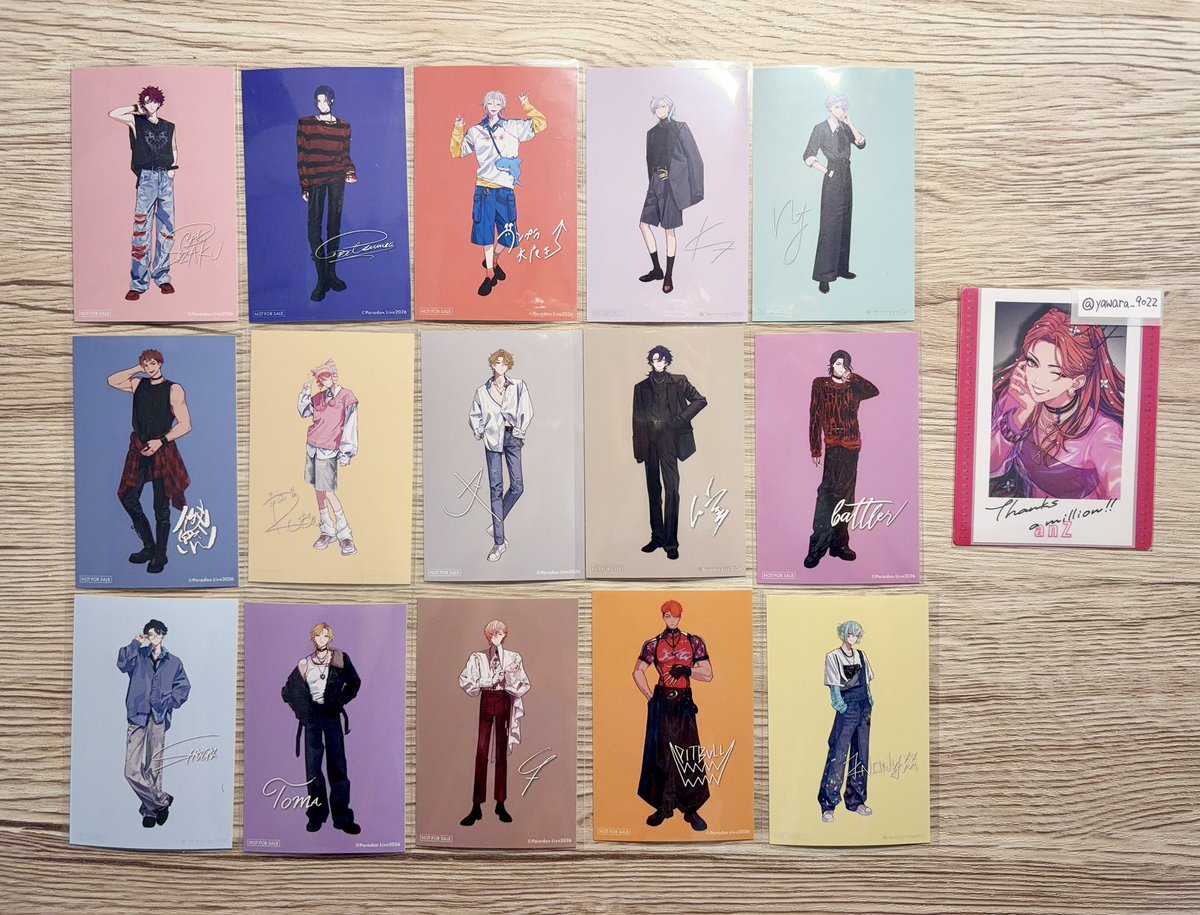 yawara_9022's tweet photo. 【交換】パラライ　LOOKBOOK 缶バッジ　メタカ　Gプリ　特典

譲：画像参照

求：アン

・纏めての方優先（少し時間をいただく場合もございます🙇🏻‍♀️）
・缶バ【匋平/依織/北斎】は【西門】を含む交換のみ
・郵送希望

検索からでもお気軽にお声掛けください。 https://t.co/Asmna0pw5a