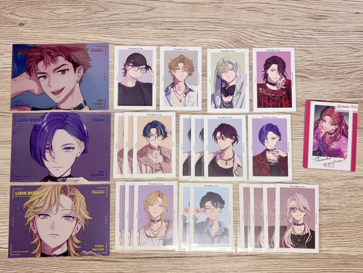 yawara_9022's tweet photo. 【交換】パラライ　LOOKBOOK 缶バッジ　メタカ　Gプリ　特典

譲：画像参照

求：アン

・纏めての方優先（少し時間をいただく場合もございます🙇🏻‍♀️）
・缶バ【匋平/依織/北斎】は【西門】を含む交換のみ
・郵送希望

検索からでもお気軽にお声掛けください。 https://t.co/Asmna0pw5a