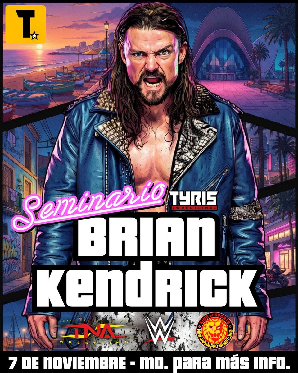 TyrisWrestling's tweet photo. HE'S A MAN WITH A PLAN ‼️

El próximo Sábado 7 de Noviembre @mrbriankendrick impartirá un seminario para todos los niveles en nuestra academia.

Si te interesa saber más sobre wrestling y/o ganarte una oportunidad para luchar en #ValenciaVice el 8 de Noviembre no dejes escapar la oportunidad.

Más información por MD 📩