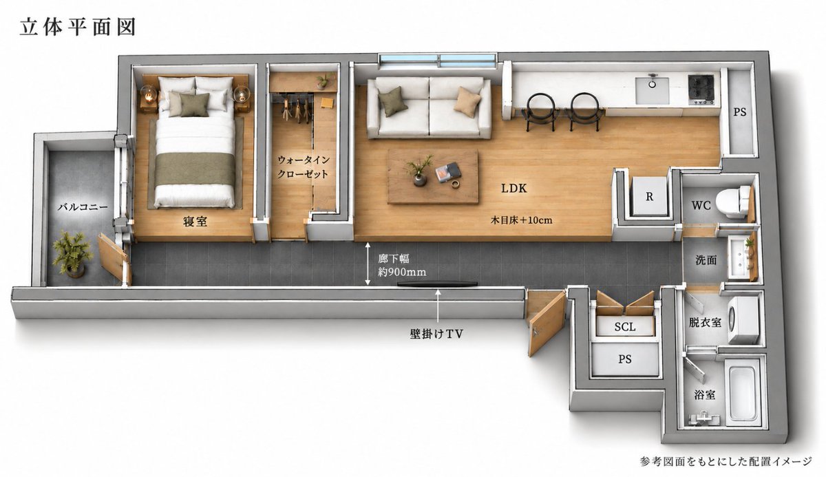 knhtmy36's tweet photo. 社会人３年目ならこんな部屋に住みたいっての作ってみた。
こんな賃貸あったら住みたくない？ https://t.co/CzcUrBsxQ5