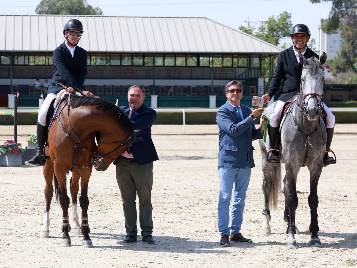 HipicaRCPineda's tweet photo. Álvaro González de Zárate y Mariano Martínez Bastida comparten victoria ex aequo en 1.45, prueba principal de la 2ª jornada del CSN5* de la Ruta de Otoño.
Álvaro González ha hecho doblete al conseguir el triunfo en la prueba de 1.40.
¡Enhorabuena! 🏆
#RCPineda #RutadeOtoño2026 https://t.co/Ftq3jW5Zxm