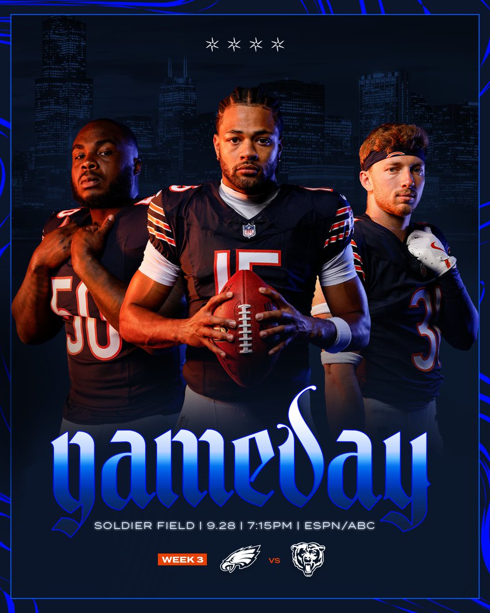 ChicagoBears's tweet photo. Waited all weekend for this 🤩 https://t.co/SP6gfQ2FsU