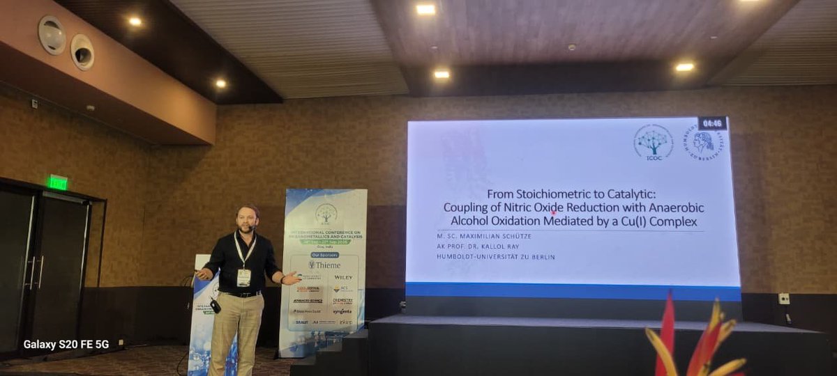 icoc_2026's tweet photo. ⚡ Big ideas. Bold chemistry. Fast-paced science!
Mandira Saha, Maximilian Schutze, Prabir Manna, and Sowmya Shree delivered an engaging Flash Talk at #ICOCIV2026, sharing fascinating chemistry and fresh perspectives. 🧪🔬

#ICOCIV2026 #FlashTalk #Chemistry #Research https://t.co/INurB74nTc