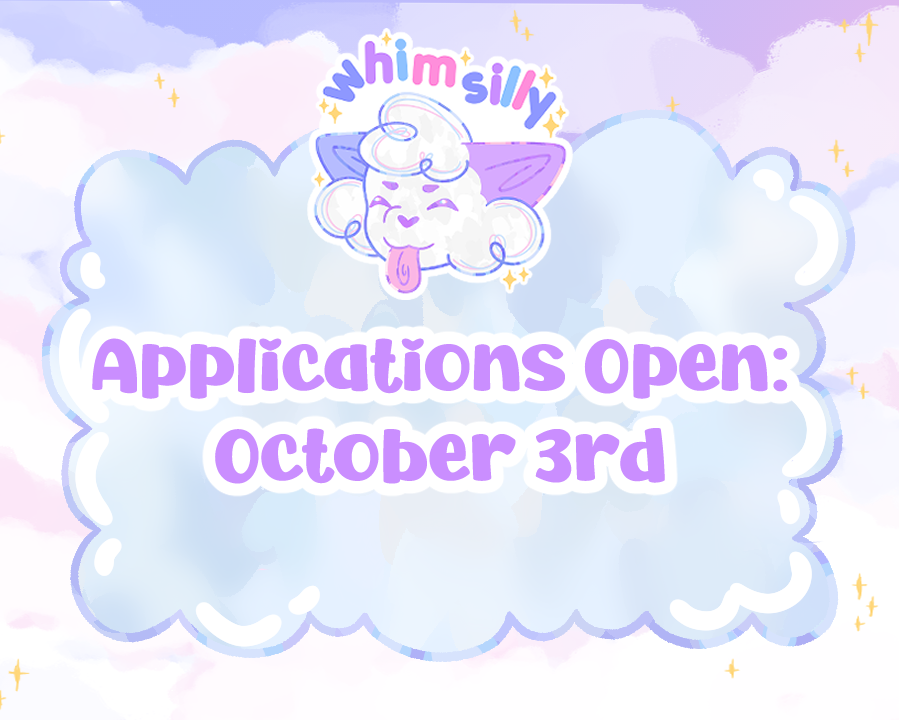 whimsillies's tweet photo. WhimSilly Application's Opening Soon on...

☁️October 3rd~!☁️

If you have any questions about applying feel free to reach out!✨

#whimsilly #whimsillies https://t.co/7H5qVpqiSs