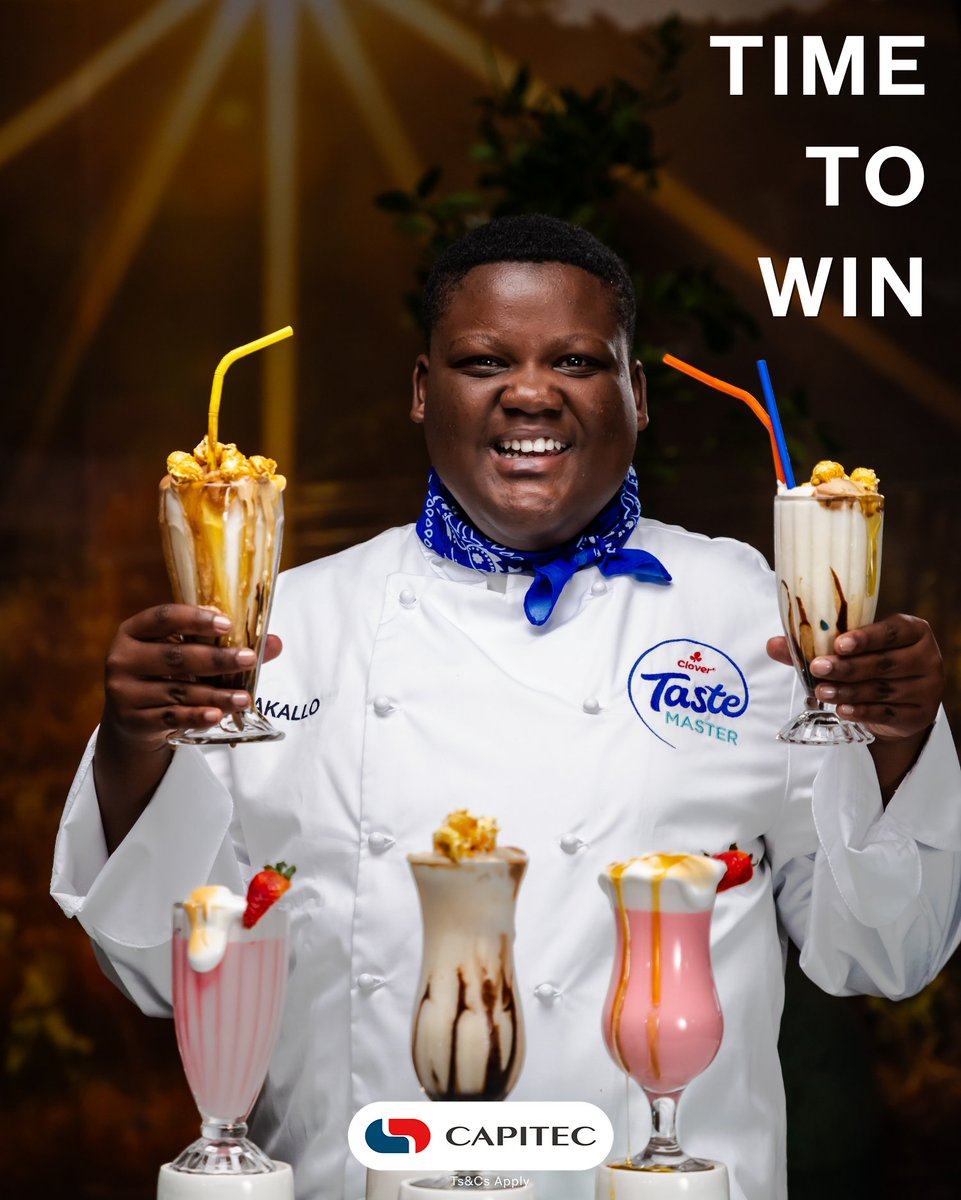 TasteMaster_SA's tweet photo. There's still time to enter and win R1 000 with Capitec! Reply and share this post and tell us what makes your banking experience with @CapitecBankSA feel different in the comments below. Include #TheTasteMasterSA and #BankOnBetter #BankOnCapitec in your answer. T&Cs apply. https://t.co/1ymJ9dMEOt