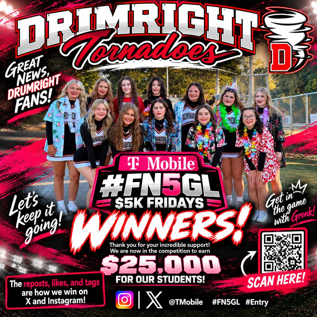 DrumrightS's tweet photo. We are days away to the $25,000! 

Please like and share with the hashtags to help us win the next level with Tmobile. 

@Tmobile
#FN5GL
#ENTRY https://t.co/YnzV3ML5Om