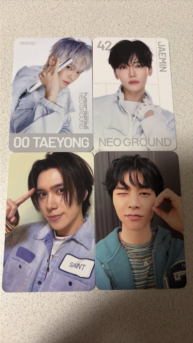 mi_gukkbin's tweet photo. NCT 2026 NEO GROUND MD交換

【譲】 テヨン、ジェミン、ジャニ、ヘンドリー

【求】 ジェヒョン、ジェノ

郵送またはベルーナでの手渡しも可能です。
条件合う方いらっしゃいましたら、お気軽にご連絡ください。 https://t.co/1Zb5FNMWLZ