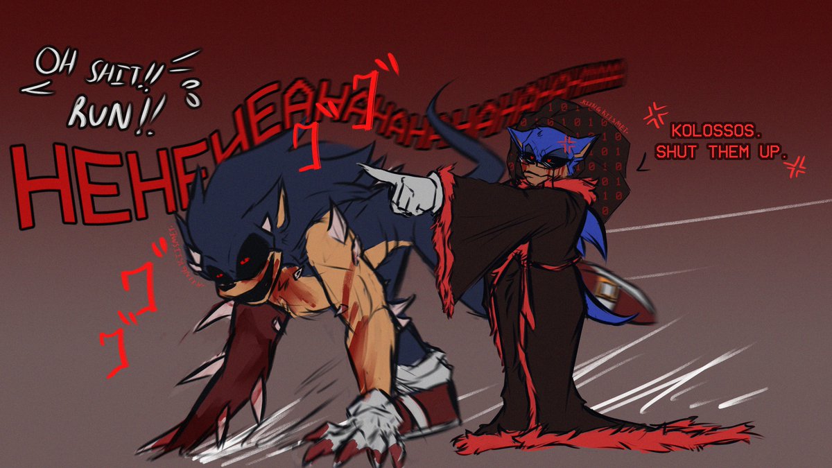 KIINGKIISMET's tweet photo. I return to this wretched platform after 4 years

i bring forth my 2011x spin-off as a peace offering:  Aunty X / AUNTI-EXE. She's from trinidad and she traps people into the woods. 

✦ #art #artwork #2011x #sonicexe #sonic #sonicthehedgehogㅤㅤㅤ #auntyx #execommunity ✦ https://t.co/zeZnNoNcnR