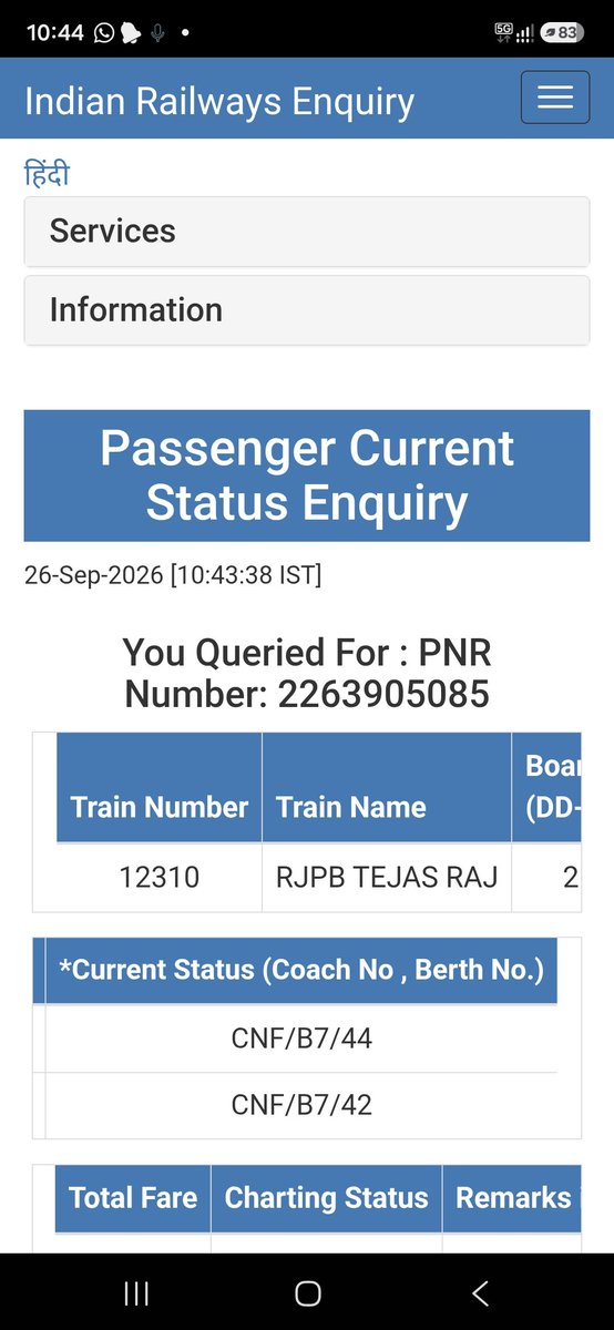 kumar198012's tweet photo. @AshwiniVaishnaw @irctc_app मेरा pnr no 2263905085 ,ट्रेन no 12310 B7 में 42 ,44 है!आप जो खाना  हमे खिला रहे हैं उससे बढ़िया जहर दे दीजिए  सारा खाना सरा हुआ  है! ऐसे ही भारत को लूटने दीजिए  !
धन्यवाद!!
@yadavtejashwi @sanjuydv https://t.co/uRnkPfPSnP